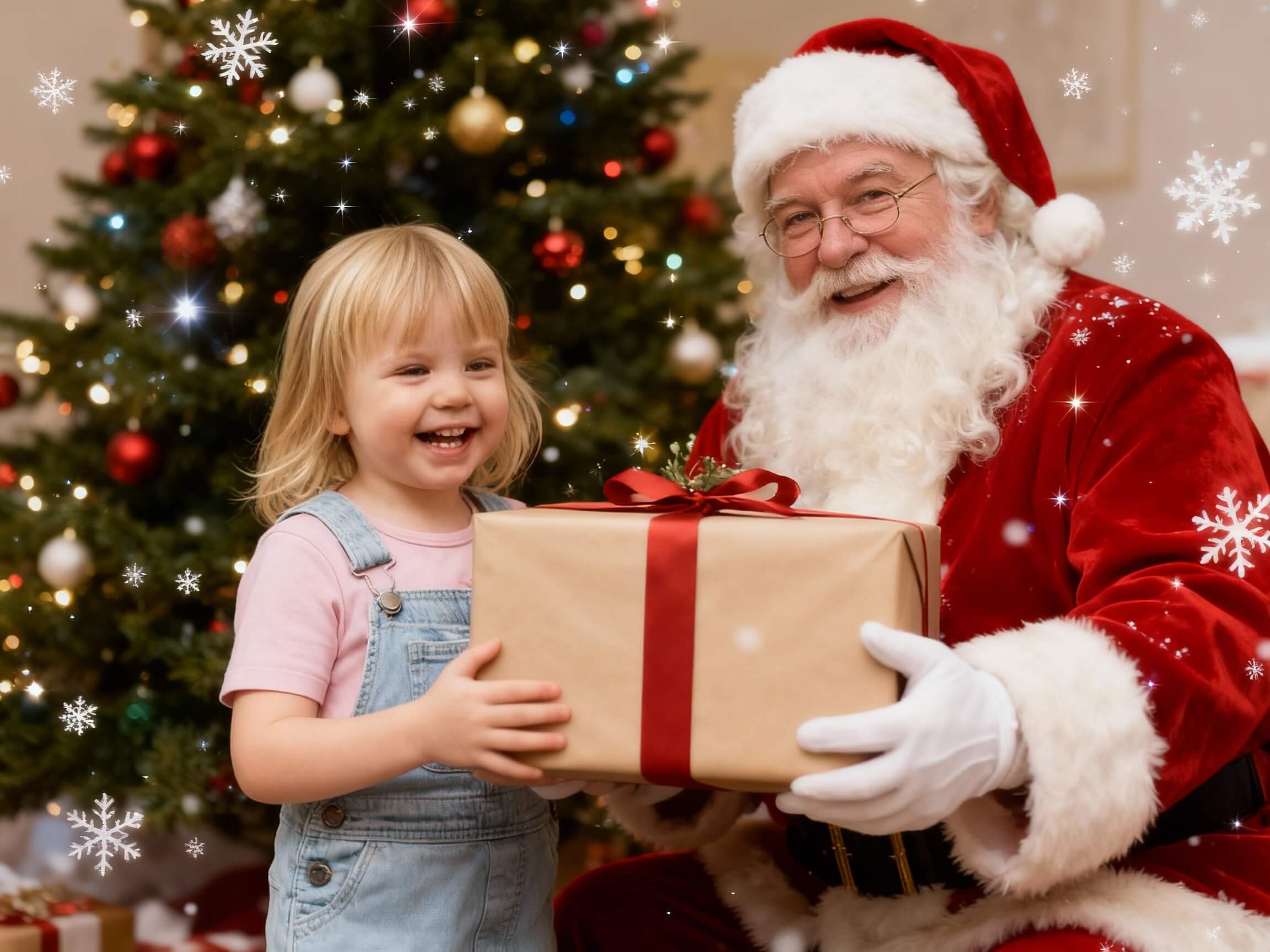 AI Santa Photo Generator - North Pole Workshop Example